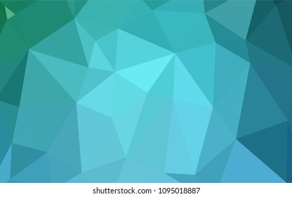 Light BLUE vector abstract mosaic backdrop. Modern geometrical abstract illustration with gradient. The template for cell phone's backgrounds.