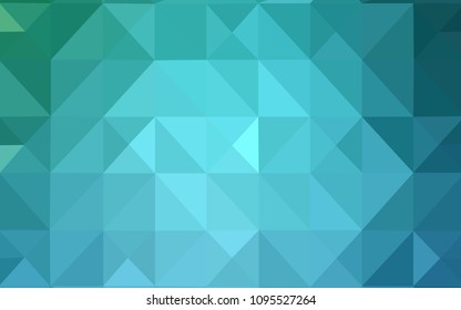 Light BLUE vector abstract mosaic background. A sample with polygonal shapes. A completely new template for your banner.