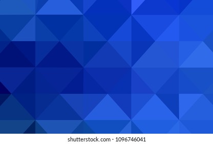 Light BLUE vector abstract mosaic background. Creative illustration in halftone style with triangles. The best triangular design for your business.