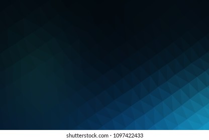 Light BLUE vector abstract mosaic background. Creative illustration in halftone style with gradient. The elegant pattern can be used as part of a brand book.