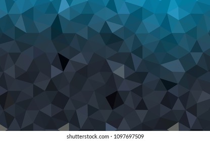 Light BLUE vector abstract mosaic backdrop. Creative geometric illustration in Origami style with gradient. Brand new design for your business.
