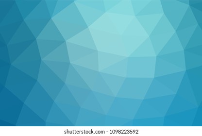 Light BLUE vector abstract mosaic template. Colorful abstract illustration with gradient. The textured pattern can be used for background.