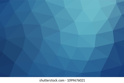Light BLUE vector abstract mosaic background. A sample with polygonal shapes. The completely new template can be used for your brand book.