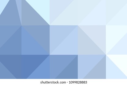 Light BLUE vector abstract mosaic pattern. Shining colored illustration in a new style. The polygonal design can be used for your web site.