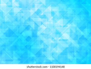 Light BLUE vector abstract mosaic abstract mosaic. Creative geometric illustration in Origami style with gradient. The textured pattern can be used for background.