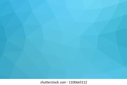 Light BLUE vector abstract mosaic abstract mosaic. Creative geometric illustration in Origami style with gradient. The template can be used as a background for cell phones.