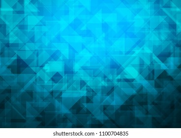 Light BLUE vector abstract mosaic abstract mosaic. An elegant bright illustration with gradient. The polygonal design can be used for your web site.
