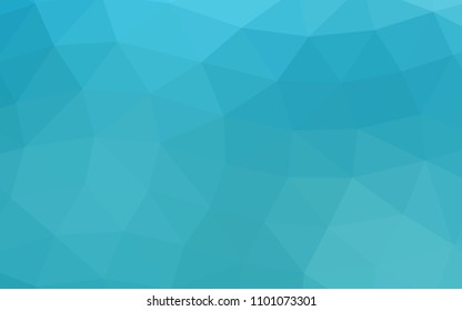 Light BLUE vector abstract mosaic abstract mosaic. Colorful illustration in abstract style with gradient. The best triangular design for your business.