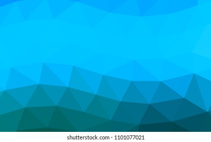 Light BLUE vector abstract mosaic abstract mosaic. Creative illustration in halftone style with gradient. The template can be used as a background for cell phones.
