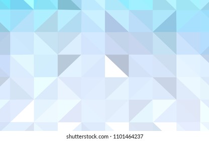 Light BLUE vector abstract mosaic backdrop. Creative geometric illustration in Origami style with gradient. A new texture for your web site.