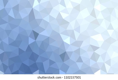 Light BLUE vector abstract mosaic backdrop. Shining colorful illustration with triangles. Template for cell phone's backgrounds.