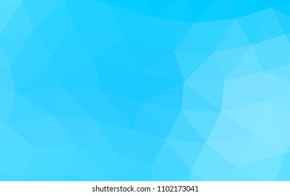 Light BLUE vector abstract mosaic abstract mosaic. Geometric illustration in Origami style with gradient.  A completely new template for your business design.