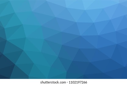 Light BLUE vector abstract mosaic pattern. A completely new color illustration in a vague style. Brand new style for your business design.