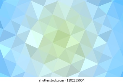 Light BLUE vector abstract mosaic background. Colorful illustration in abstract style with gradient. That pattern can be used as a part of a brand book.