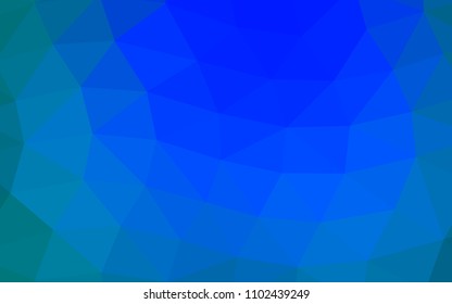 Light BLUE vector abstract mosaic abstract mosaic. A completely new color illustration in a vague style. Brand new design for your business.