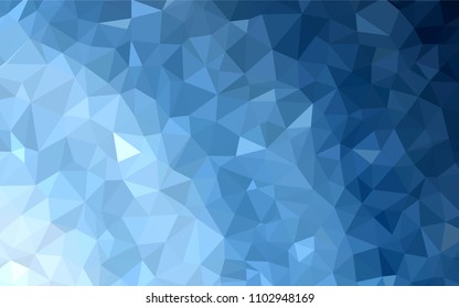 Light BLUE vector abstract mosaic background. Creative geometric illustration in Origami style with gradient. Brand new style for your business design.