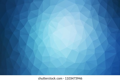Light BLUE vector abstract mosaic pattern. Shining colorful illustration with triangles. Template for cell phone's backgrounds.