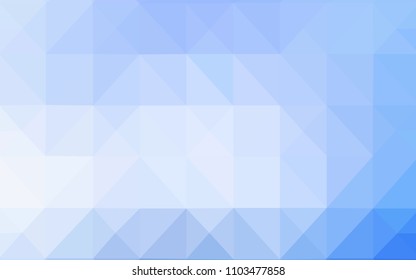 Light BLUE vector abstract mosaic pattern. Creative geometric illustration in Origami style with gradient. The best triangular design for your business.