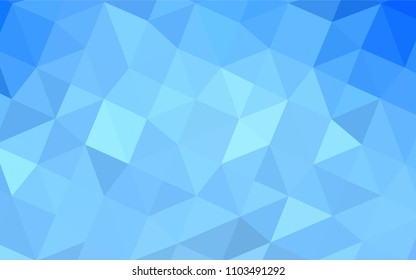 Light BLUE vector abstract mosaic background. Glitter abstract illustration with an elegant design. The polygonal design can be used for your web site.