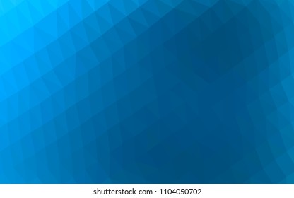 Light BLUE vector abstract mosaic background. Creative illustration in halftone style with gradient. The textured pattern can be used for background.