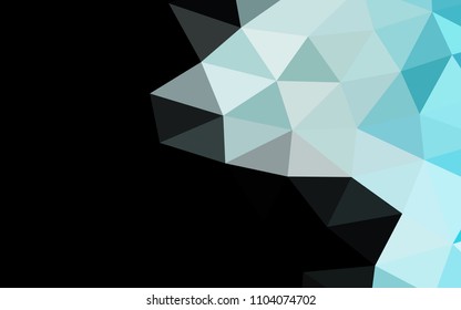 Light BLUE vector abstract mosaic abstract mosaic. Creative illustration in halftone style with gradient. The template can be used as a background for cell phones.