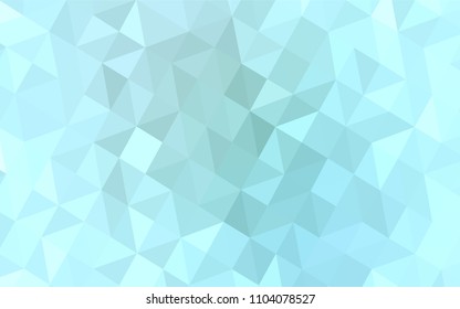 Light BLUE vector abstract mosaic pattern. Colorful abstract illustration with triangles. Pattern for a brand book's backdrop.