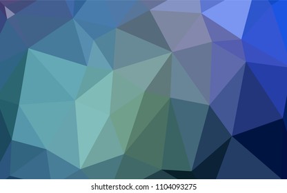 Light BLUE vector abstract mosaic pattern. Glitter abstract illustration with an elegant design. A completely new template for your business design.