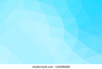 Light BLUE vector abstract mosaic abstract mosaic. Shining colored illustration in a Brand new style. The best triangular design for your business.