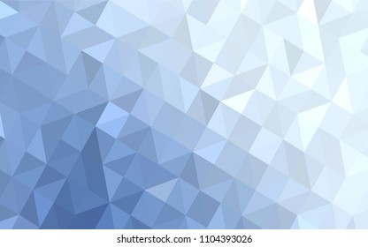 Light BLUE vector abstract mosaic backdrop. Elegant bright polygonal illustration with gradient. New template for your brand book.