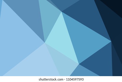 Light BLUE vector abstract mosaic pattern. Polygonal abstract illustration with gradient. Brand new design for your business.