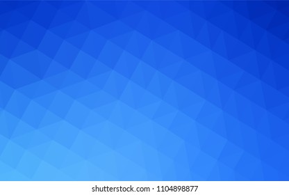 Light BLUE vector abstract mosaic pattern. Geometric illustration in Origami style with gradient.  A new texture for your web site.