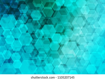 Light BLUE vector abstract mosaic background. An elegant bright illustration with gradient. A new texture for your design.
