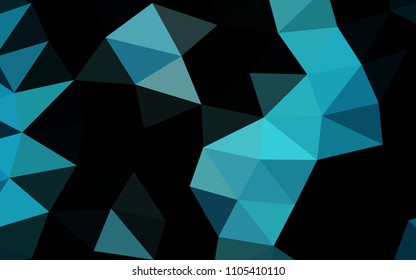 Light BLUE vector abstract mosaic abstract mosaic. Triangular geometric sample with gradient.  Brand new design for your business.