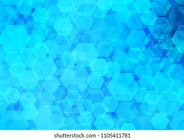 Light BLUE vector abstract mosaic pattern. Modern geometrical abstract illustration with gradient. The polygonal design can be used for your web site.