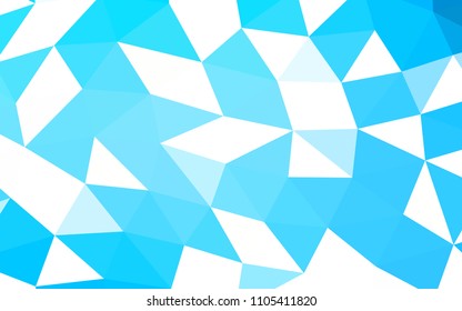 Light BLUE vector abstract mosaic abstract mosaic. Creative geometric illustration in Origami style with gradient. A completely new design for your business.