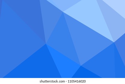 Light BLUE vector abstract mosaic pattern. Creative geometric illustration in Origami style with gradient. Pattern for a brand book's backdrop.