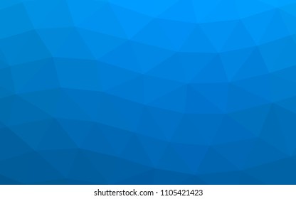 Light BLUE vector abstract mosaic abstract mosaic. Triangular geometric sample with gradient.  Triangular pattern for your business design.
