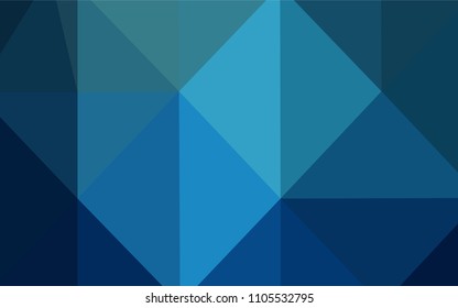 Light BLUE vector abstract mosaic pattern. Colorful illustration in abstract style with gradient. Brand-new style for your business design.