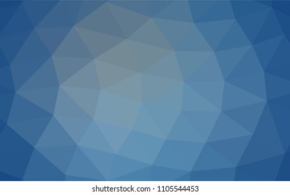Light BLUE vector abstract mosaic template. Geometric illustration in Origami style with gradient.  A new texture for your design.