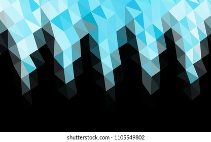Light BLUE vector abstract mosaic backdrop. A sample with polygonal shapes. A completely new template for your business design.