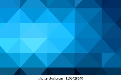 Light BLUE vector abstract mosaic background. Modern abstract illustration with triangles. Textured pattern can be used as a background.