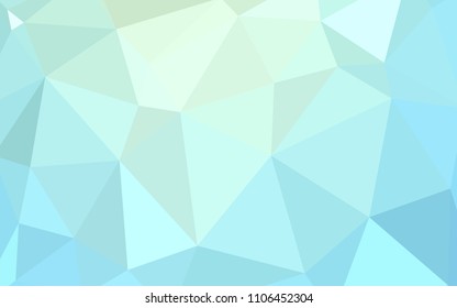Light BLUE vector abstract mosaic pattern. Colorful abstract illustration with triangles. A new texture for your web site.