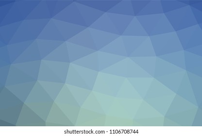 Light BLUE vector abstract mosaic template. A sample with polygonal shapes. A completely new design for your business.