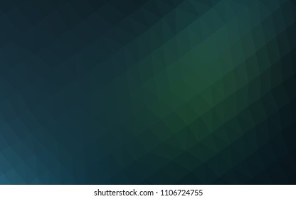 Light BLUE vector abstract mosaic background. Creative geometric illustration in Origami style with gradient. A completely new template for your business design.