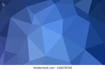 Light BLUE vector abstract mosaic background. Colorful illustration in abstract style with triangles. New template for your brand book.