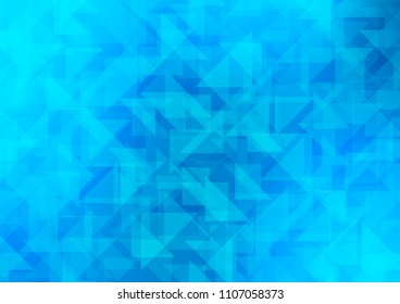 Light BLUE vector abstract mosaic background. Modern geometrical abstract illustration with gradient. The polygonal design can be used for your web site.