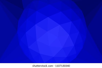 Light BLUE vector abstract mosaic background with a diamond. Colorful illustration in a polygonal style. Textured pattern for your backgrounds.
