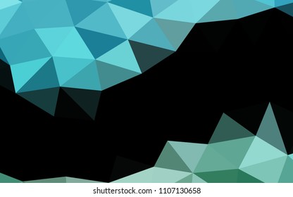 Light BLUE vector abstract mosaic abstract mosaic. Geometric illustration in Origami style with gradient.  Brand new design for your business.