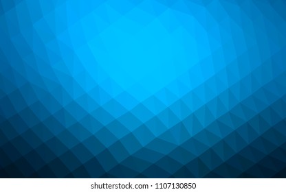Light BLUE vector abstract mosaic backdrop. Modern geometrical abstract illustration with gradient. Brand new style for your business design.