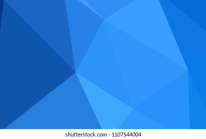 Light BLUE vector abstract mosaic background. A sample with polygonal shapes. Completely new template for your banner.